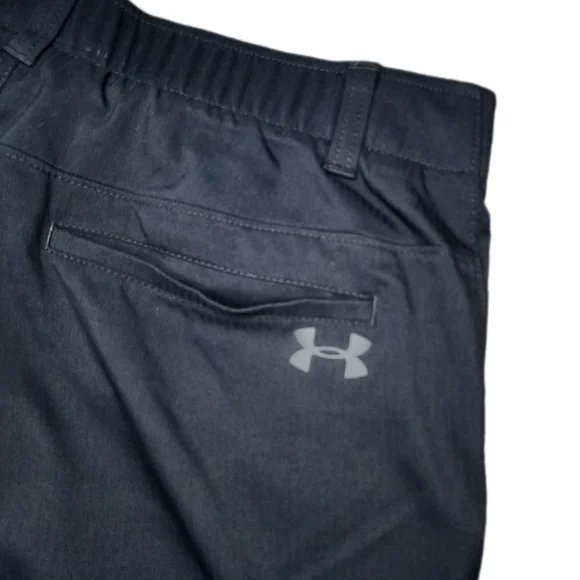 Under Armour Mens Size 34‎ Black Flat Front Performance Golf Shorts 2 - Picture 4 of 5